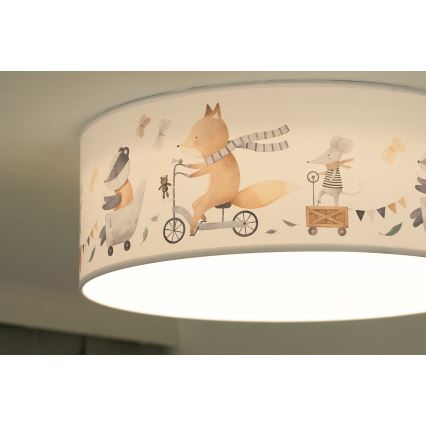 Duolla - Plafonieră LED pentru copii CORTINA LED/26W/230V diam. 40 cm 4000K