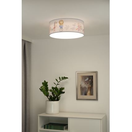 Duolla - Plafonieră LED pentru copii CORTINA LED/26W/230V diam. 40 cm 4000K