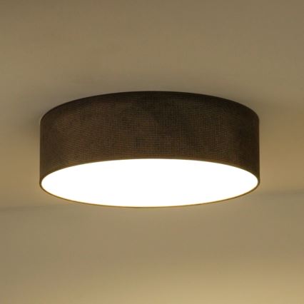 Duolla - Plafonier LED CORTINA LED/26W/230V diametru 45 cm 4000K maro