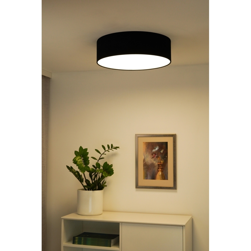 Duolla - Plafonieră LED CORTINA LED/26W/230V diametru 45 cm 4000K negru