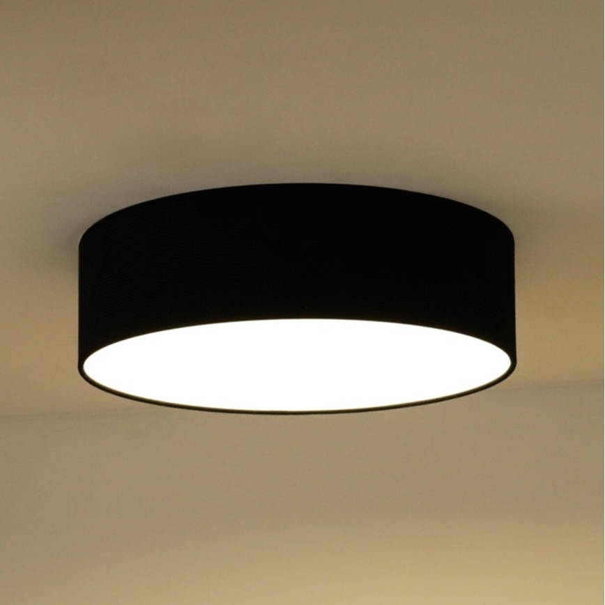 Duolla - Plafonieră LED CORTINA LED/26W/230V diametru 45 cm 4000K negru