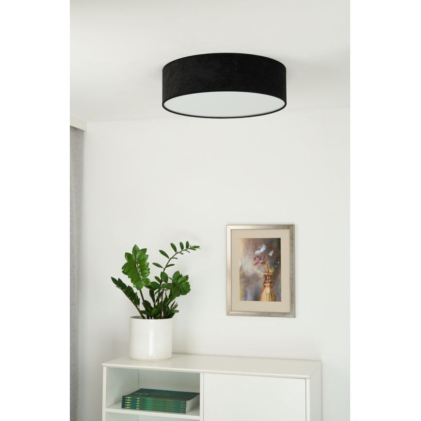 Duolla - Plafonieră LED CORTINA LED/26W/230V diametru 45 cm 4000K negru