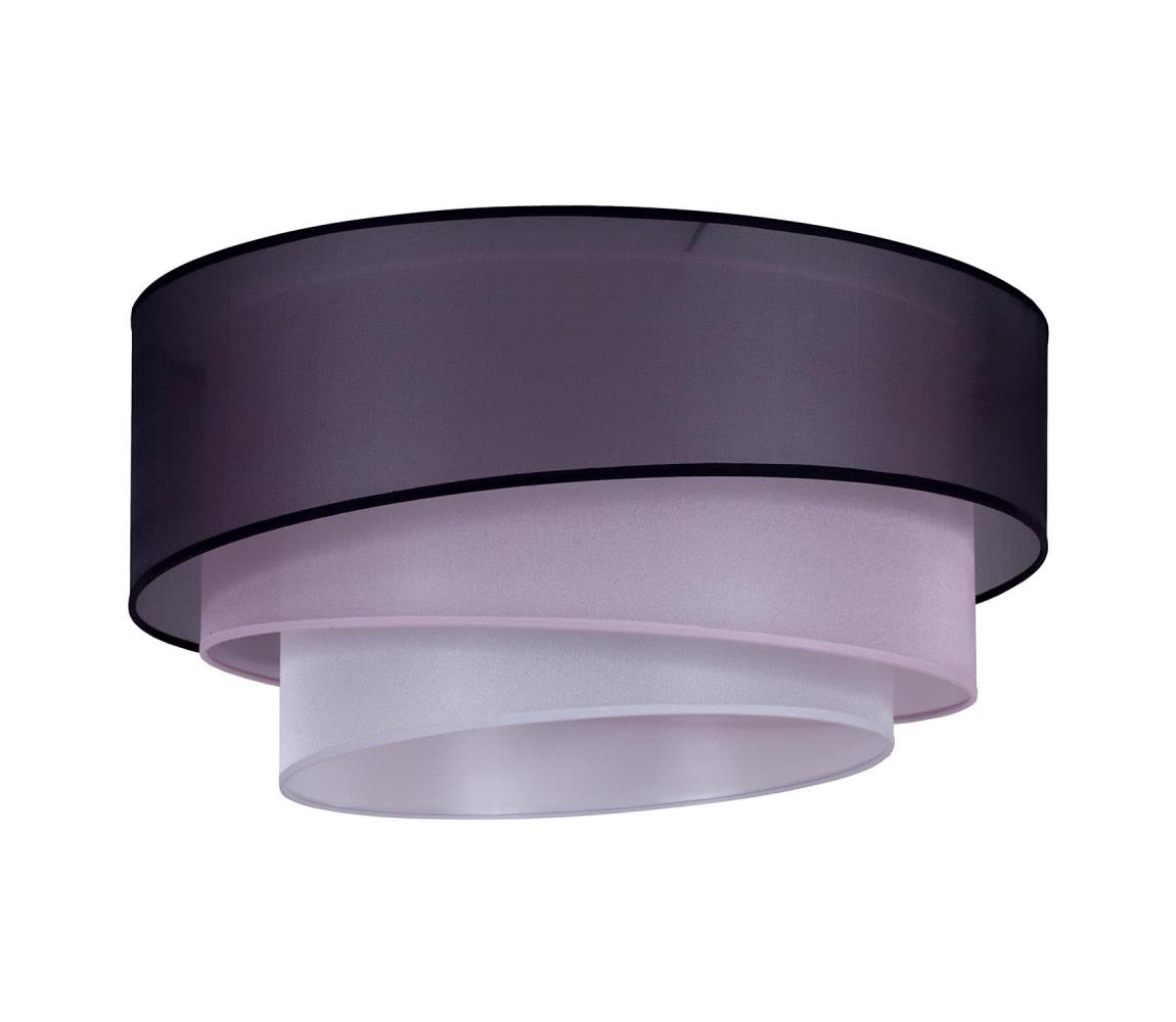 Plafonieră TRIO 3xE27/15W/230V d. 60 cm neagră/roz/argintie