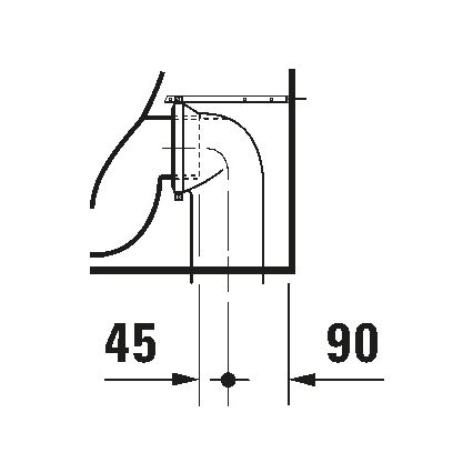 Duravit 21150900002 - Vas WC pe pardoseală D-CODE ceramică/alb lucios