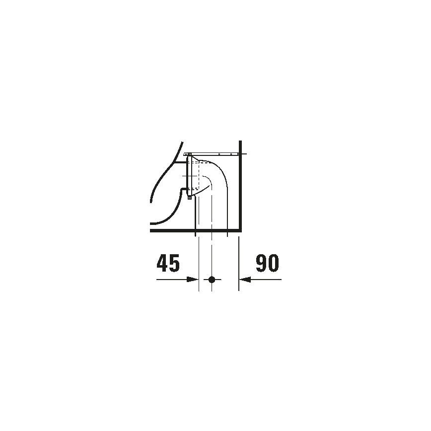 Duravit 21150900002 - Vas WC pe pardoseală D-CODE ceramică/alb lucios