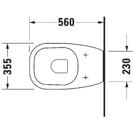 Duravit 21150900002 - Vas WC pe pardoseală D-CODE ceramică/alb lucios