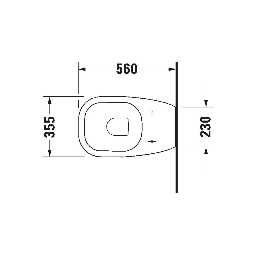 Duravit 21150900002 - Vas WC pe pardoseală D-CODE ceramică/alb lucios