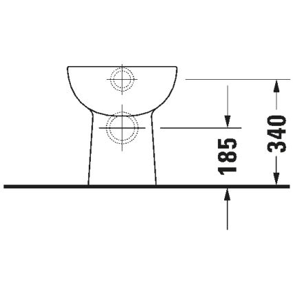 Duravit 21150900002 - Vas WC pe pardoseală D-CODE ceramică/alb lucios