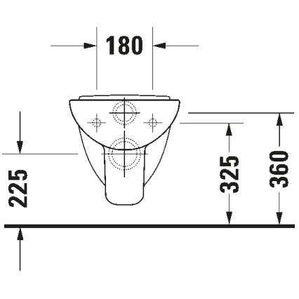 Duravit 22110900002 - Vas WC suspendat D-CODE, ceramică, alb lucios