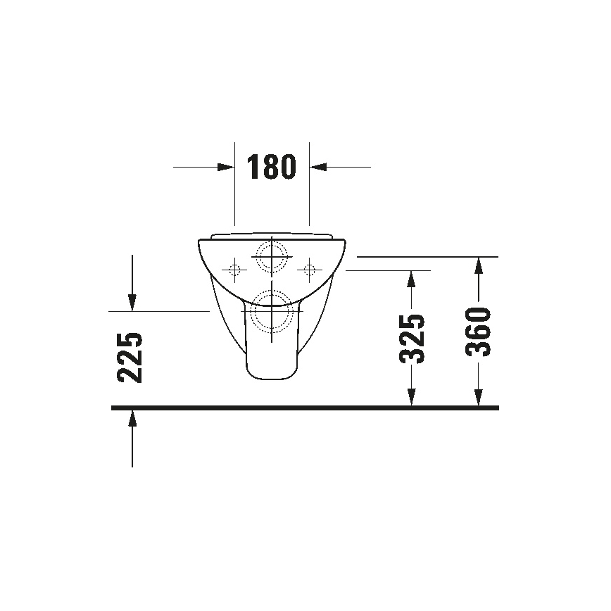 Duravit 22110900002 - Vas WC suspendat D-CODE, ceramică, alb lucios