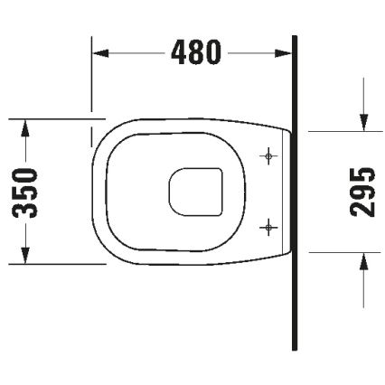Duravit 22110900002 - Vas WC suspendat D-CODE, ceramică, alb lucios