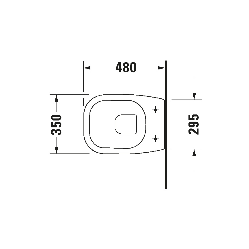 Duravit 22110900002 - Vas WC suspendat D-CODE, ceramică, alb lucios