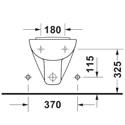 Duravit 22371500002 - Bideu suspendat D-CODE, ceramică, alb lucios