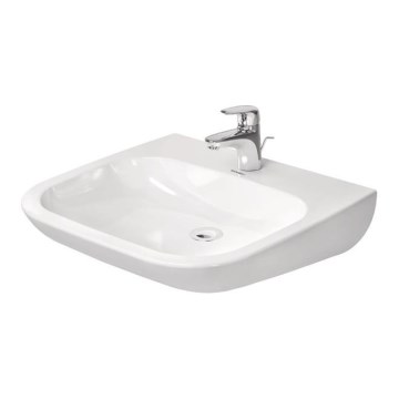 Duravit 23136000002 - Lavoar suspendat D-CODE 60 x 55 cm, ceramică, alb lucios