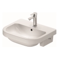 Duravit 24035500002 - Lavoar încastrat D-CODE 55 x 45,5 cm, ceramică, alb lucios