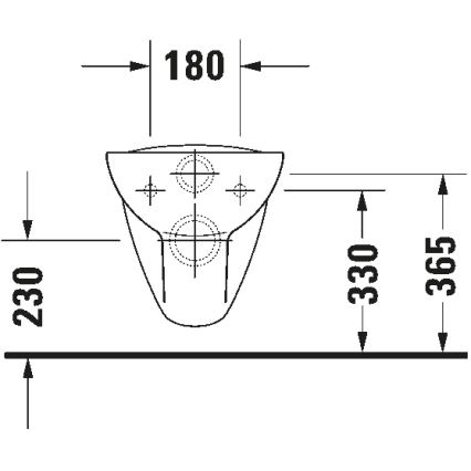 Duravit 25350900002 - Vas WC suspendat D-CODE, ceramică, finisaj alb lucios