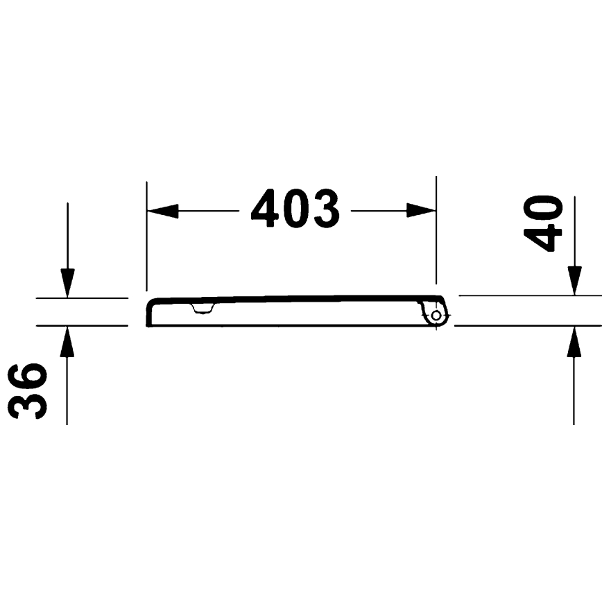 Duravit 28310000 - Capac WC D-CODE 37,4x42 cm, alb