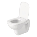 Duravit 45350900A1 - Vas WC suspendat D-CODE cu capac SoftClose, ceramică, alb lucios