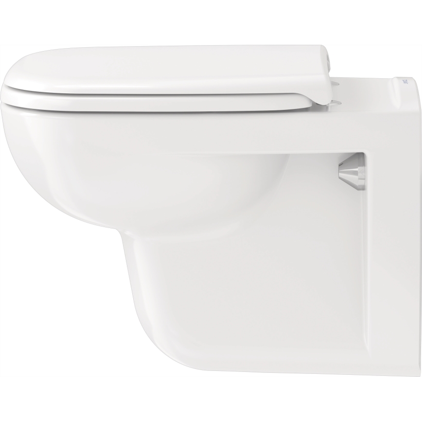 Duravit 45351900A1 - Vas WC suspendat D-CODE cu capac, ceramică/alb lucios