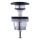 Duravit 50791300 - Sifon pentru lavoar PUSH-OPEN, diam. 6,5 cm, antracit mat