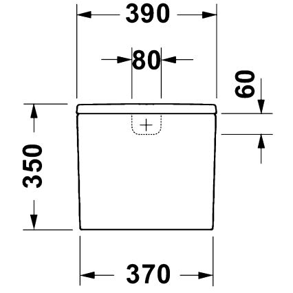Duravit 9530000852 - Cisternă WC D-CODE 4,5/3l ceramică/albă