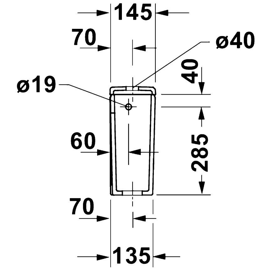 Duravit 9530000852 - Cisternă WC D-CODE 4,5/3l ceramică/albă