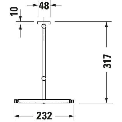 Duravit 99121000 - Oglindă cosmetică de perete D-CODE, crom lucios