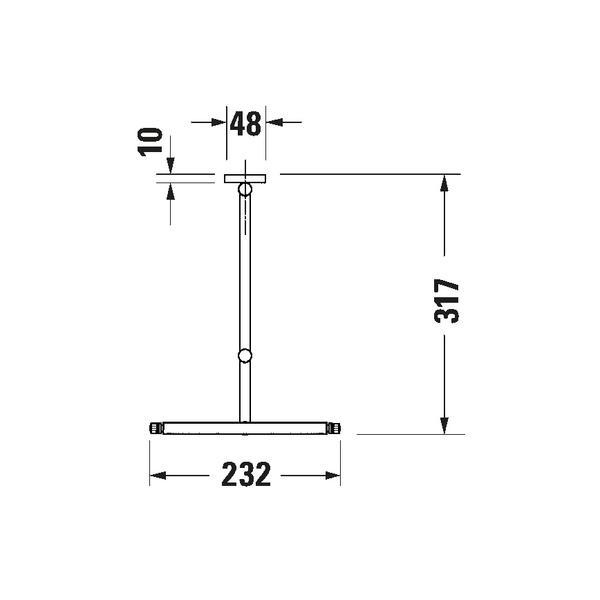 Duravit 99121000 - Oglindă cosmetică de perete D-CODE, crom lucios