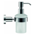 Duravit 99161000 – Dozator de săpun montat pe perete D-CODE, 390 ml, sticlă mată / crom lucios