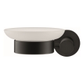 Duravit 99174600 - Săpunieră de perete D-CODE, stânga, negru mat