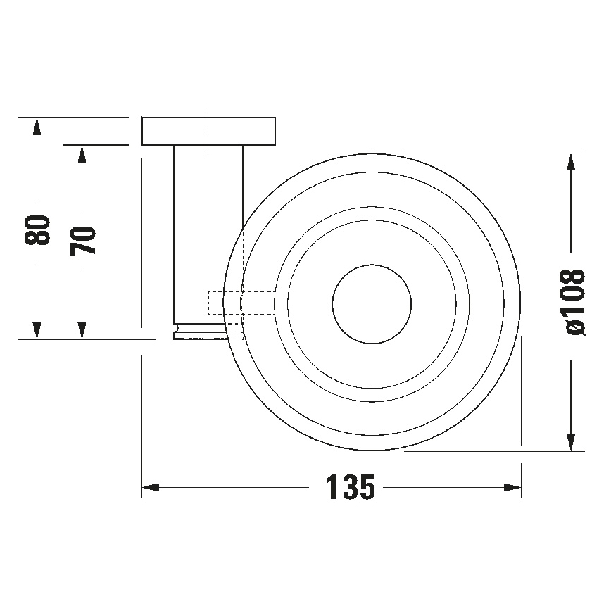 Duravit 99184600 - Suport de săpun D-CODE, pe perete, pentru partea dreaptă, negru mat