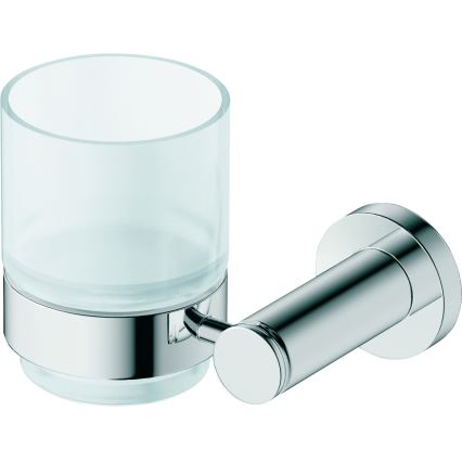Duravit 99191000 - Suport pentru periuțe de dinți D-CODE pentru montare pe perete, stânga, crom lucios