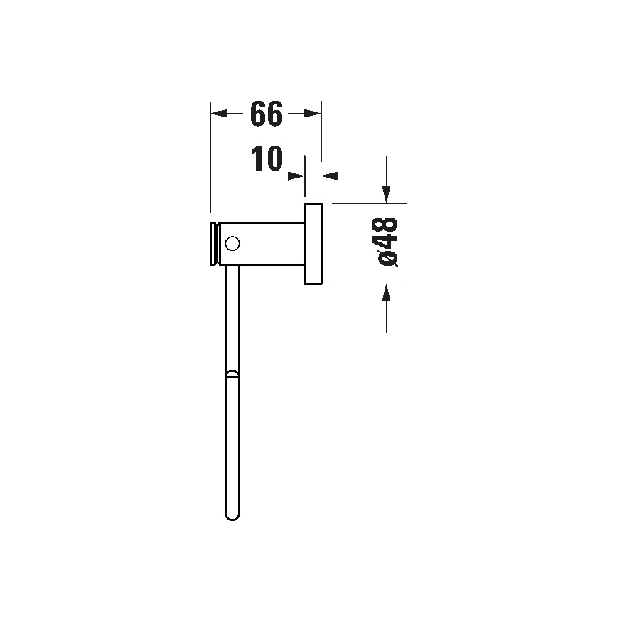 Duravit 99214600 - Suport de prosoape de perete D-CODE, negru mat