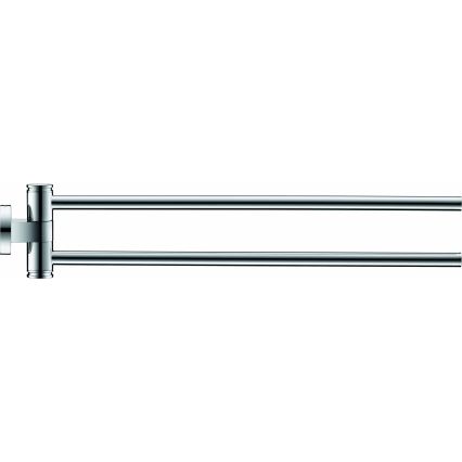 Duravit 99221000 - Suport de perete pentru prosoape D-CODE, 44,7 cm, crom lucios