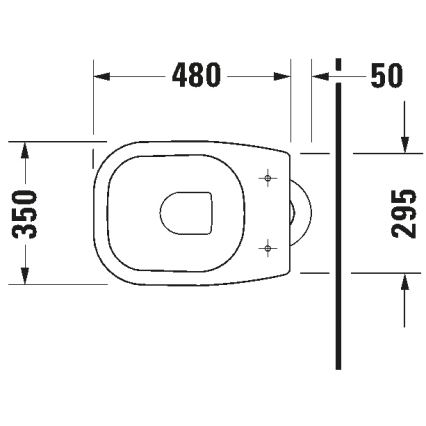 Duravit D-CODE 21100100002 - Vas WC pe pardoseală, ceramică, alb lucios