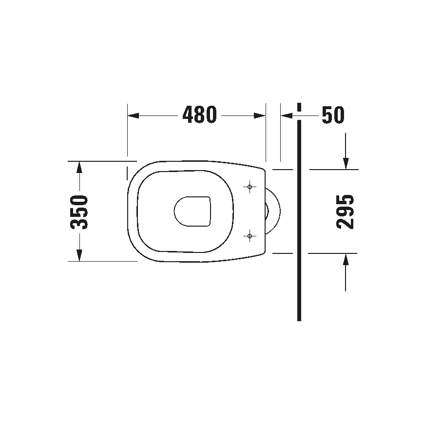 Duravit D-CODE 21100100002 - Vas WC pe pardoseală, ceramică, alb lucios