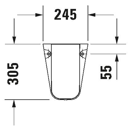 Duravit D-CODE 8571800002 - Capac pentru sifon 30x26,8 cm ceramică/alb lucios