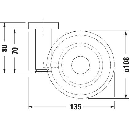 Duravit D-CODE 99181000 - Suport pentru săpun montat pe perete (versiune dreaptă), crom lucios