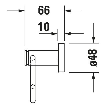 Duravit D-CODE 99261000 - Suport pentru hârtie igienică, crom lucios