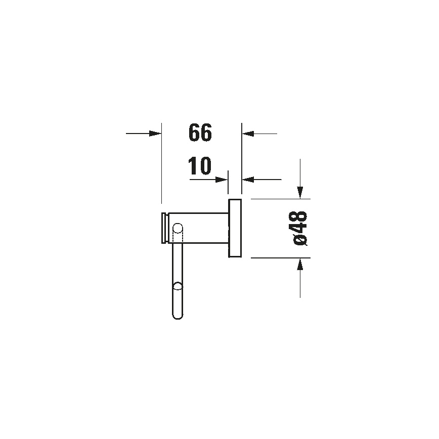Duravit D-CODE 99264600 - Suport pentru hârtie igienică, negru mat
