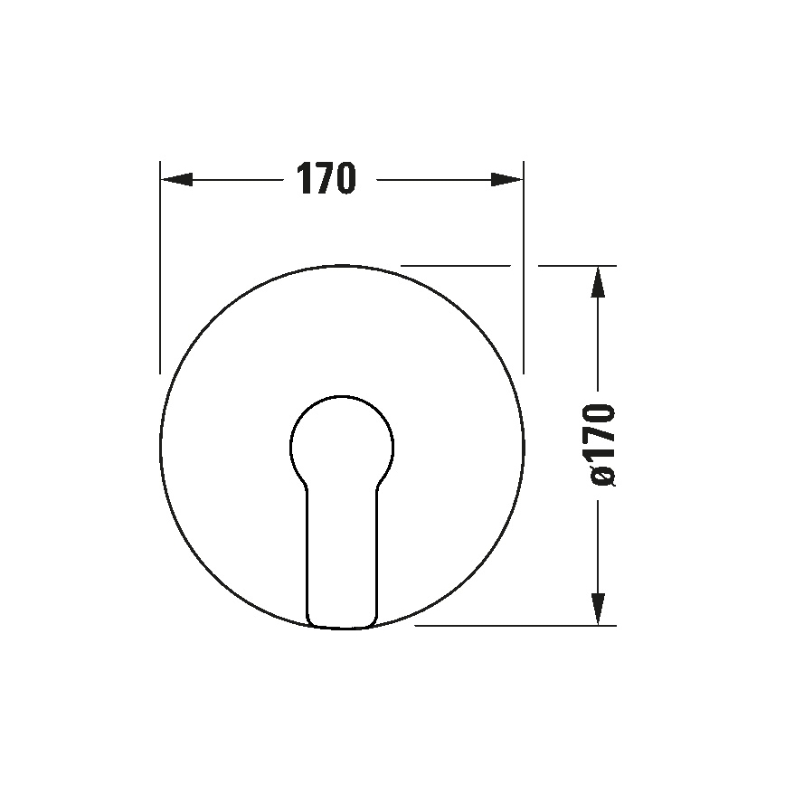 Duravit D-CODE DC4210010046 - Baterie de duș pentru montaj încastrat, negru mat