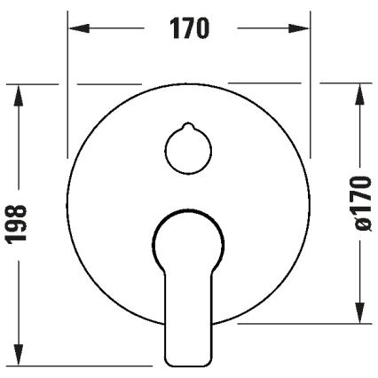 Duravit DC4210012010 - Baterie de duș încastrabilă D-CODE, crom lucios
