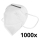 Echipament de protecție - Mască de protecție respiratorie clasa FFP2 NR (KN95) CE - test DEKRA 1.000 buc.