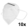 Echipament de protecție - Mască de protecție respiratorie clasa FFP2 NR (KN95) CE - test DEKRA 10 buc.