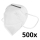 Echipament de protecție - Mască de protecție respiratorie clasa FFP2 NR (KN95) CE - test DEKRA 500 buc.