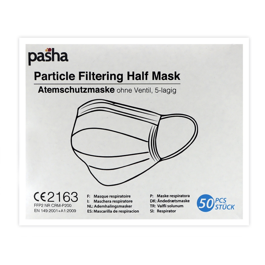 Echipament de protecție – mască de protecție respiratorie FFP2 NR CE 2163 100 buc.