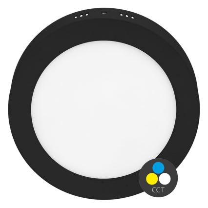 Plafonieră LED LADA LED/25W/230V 3000/4000/6000K diam. 30 cm negru