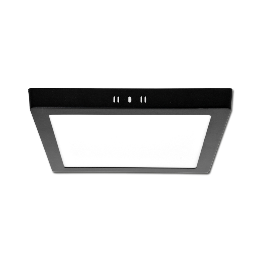 Plafonier LED RAFA LED/18W/230V 3000/4000/6000K 22x22 cm negru