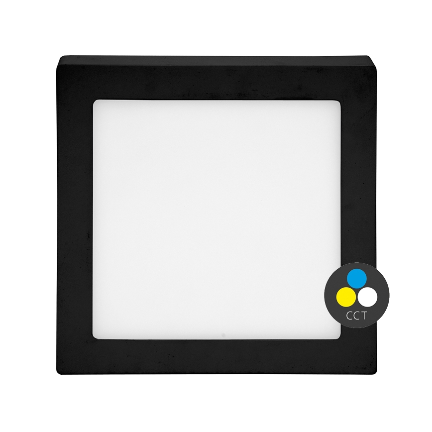 Plafonier LED RAFA LED/25W/230V 3000/4000/6000K 30x30 cm negru