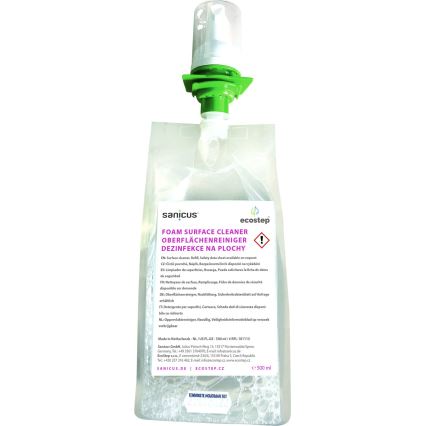 EcoStep 50061 - Dispenser de dezinfectant D4, 500 ml, alb